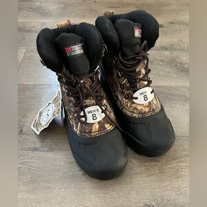 Real Tree Blizzard Camo Winter Boots Size 8 New